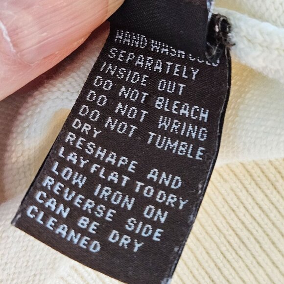 J. McLaughlin Mens Cream 1/4 Zip Sweater Soft Knit Cotton Size Medium - Picture 8 of 9